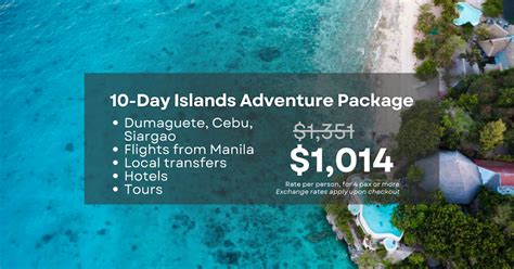 Dumaguete to Siargao Island .